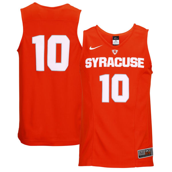 syracuse orange 10 orange basketball jersey