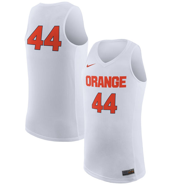 syracuse orange 44 white basketball jersey