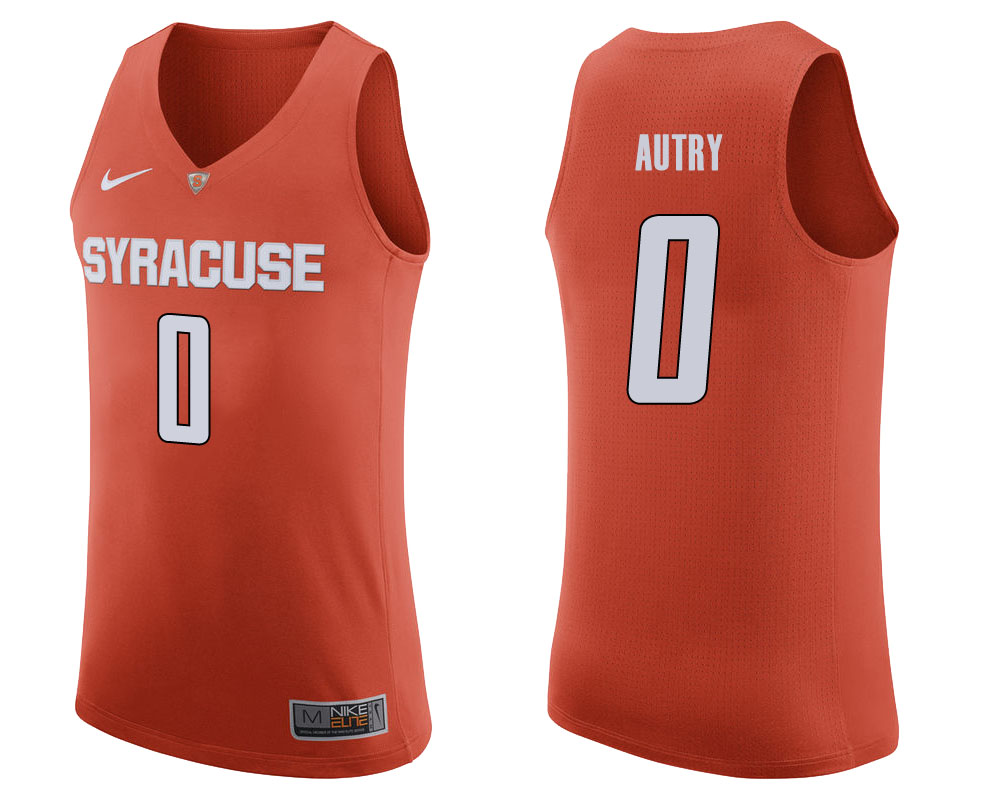syracuse orange adrian autry orange college basketball jersey