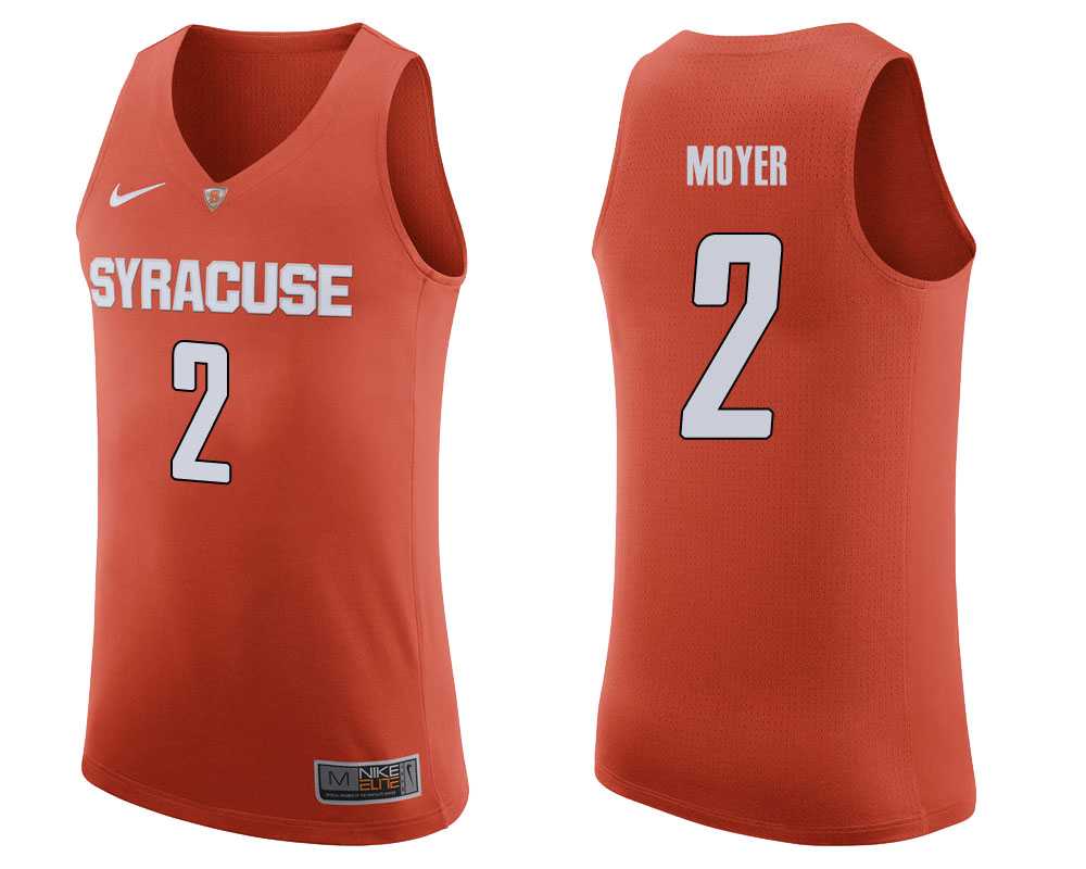 syracuse orange matthew  moyer orange college basketball jersey