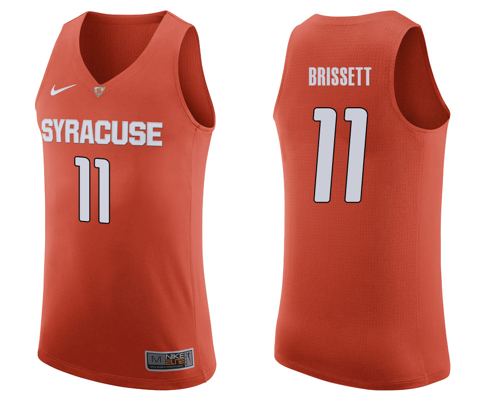 syracuse orange oshae brissett orange college basketball jersey