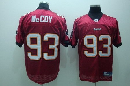 tampa bay buccanee 93 mccoy red jerseys
