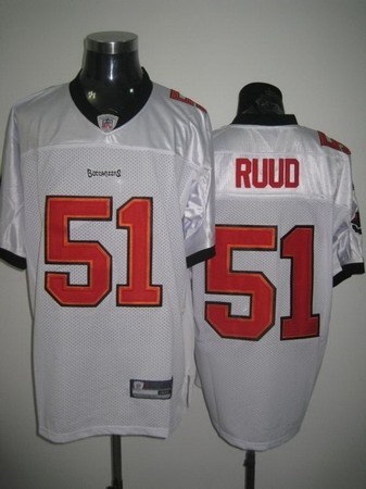 tampa bay buccaneer 51 barrett ruud white jerseys