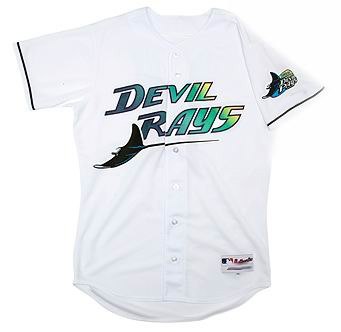 tampa bay rays #13 crawforo 1998 turn back the clock home jersey white