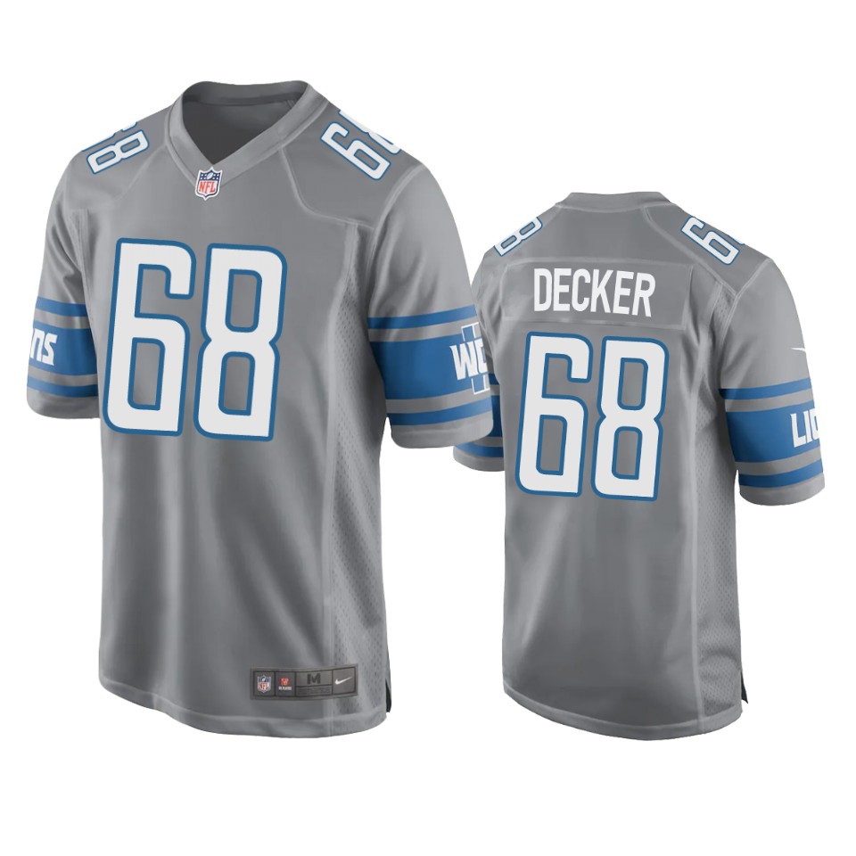 taylor decker lions game silver jersey