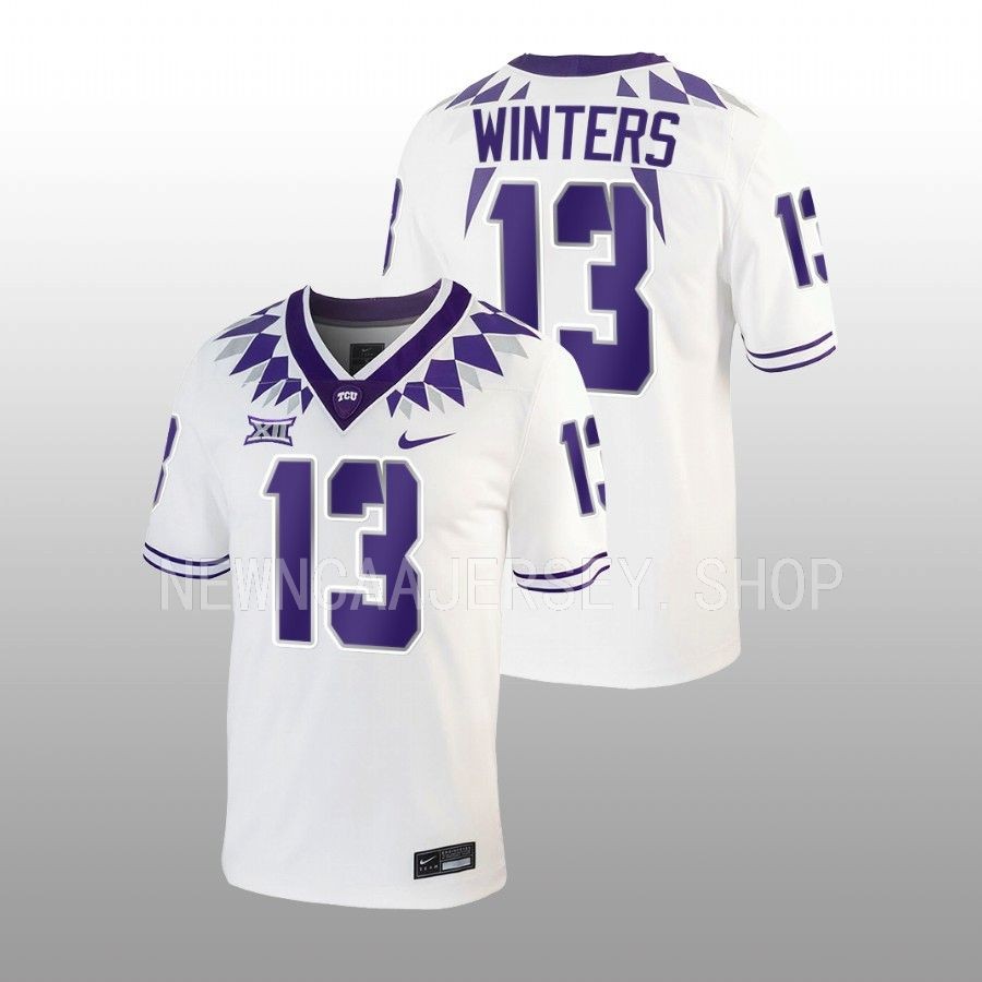 tcu horned frogs dee winters white untouchable football game jersey