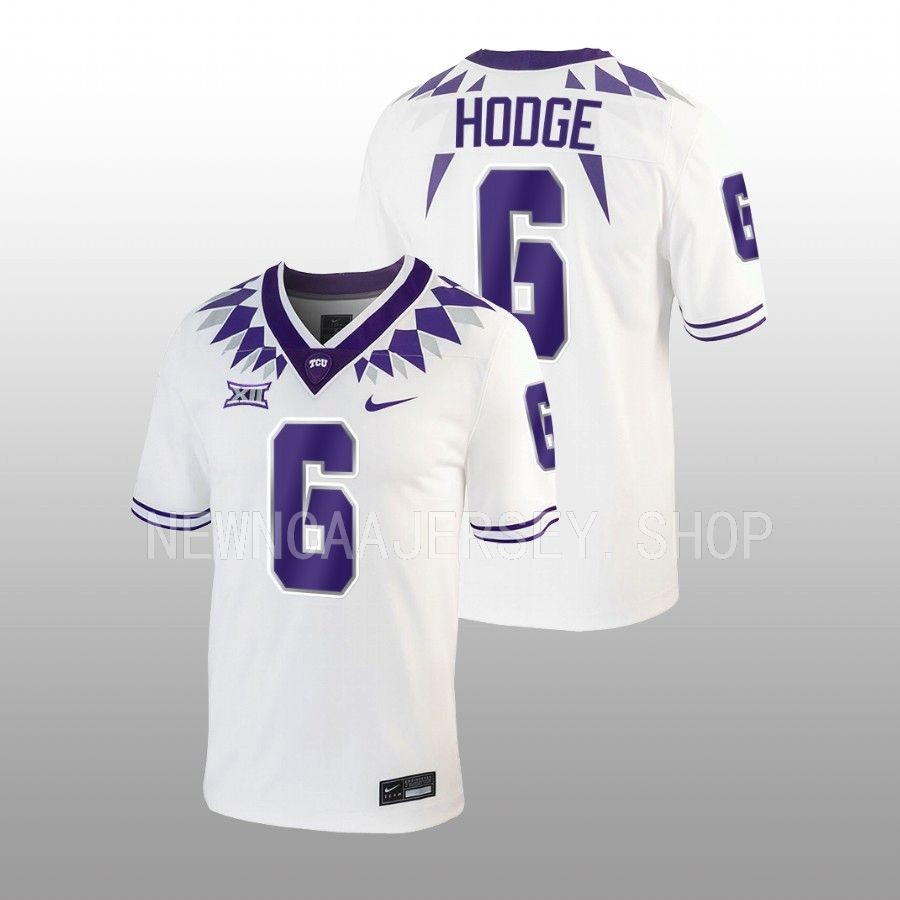 tcu horned frogs jamoi hodge white untouchable football game jersey
