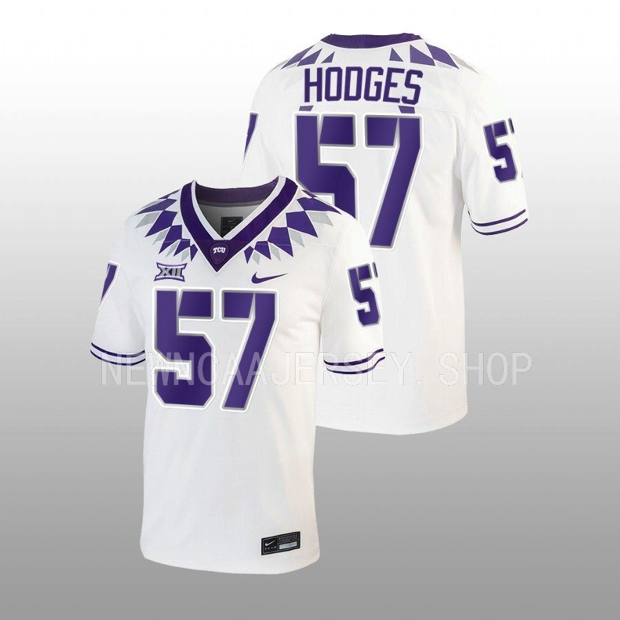 tcu horned frogs johnny hodges white untouchable football game jersey
