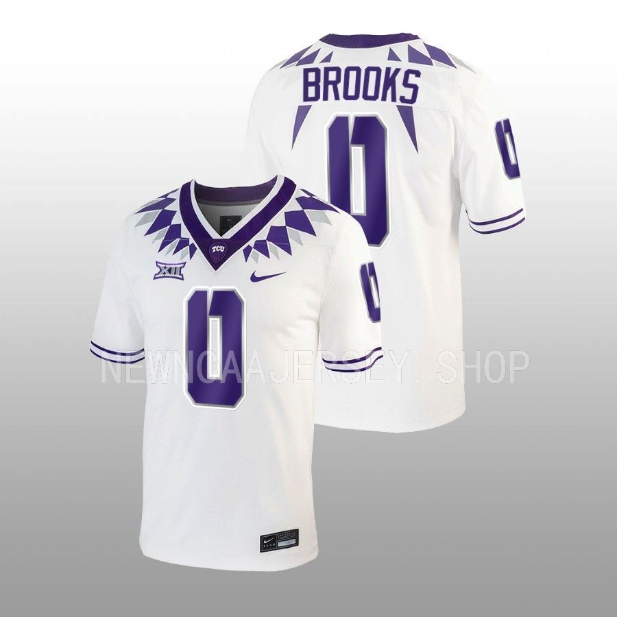 tcu horned frogs marcel brooks white untouchable football game jersey