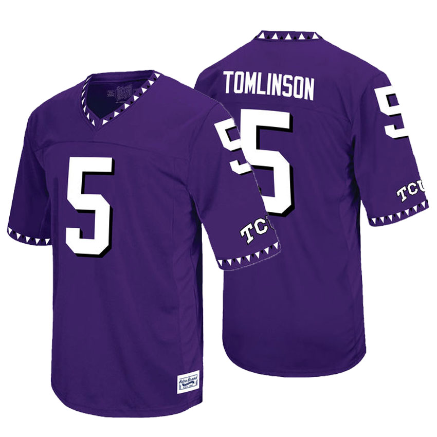 tcu horned frogs purple ladainian tomlinson college football jersey