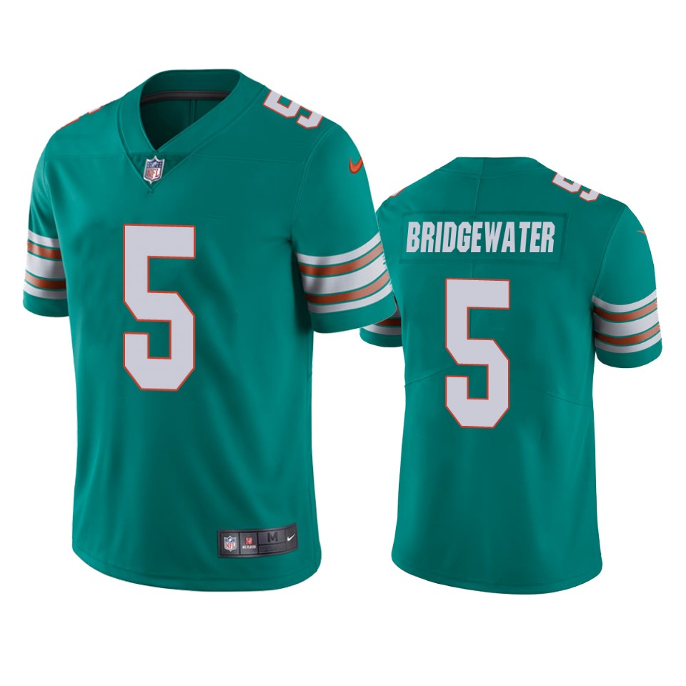 teddy bridgewater dolphins aqua vapor jersey 0a