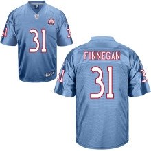 tennessee titans #31 cortland finnegan blue afl 50th anniversary jersey