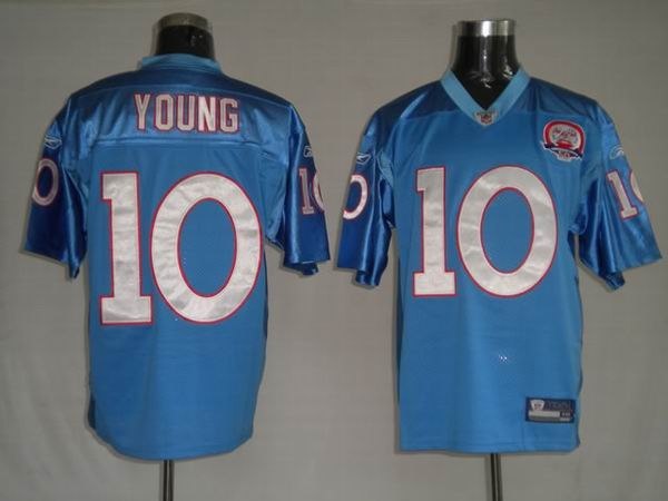 tennessee titans 10 vince young light blue authentic jerseys