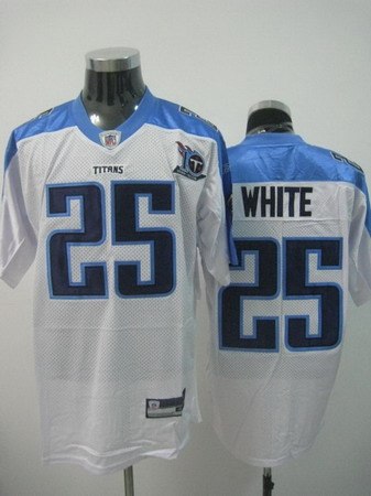 tennessee titans 25 lendale white white jerseys