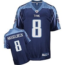 tennessee titans 8# matt hasselbeck dk blue jerseys