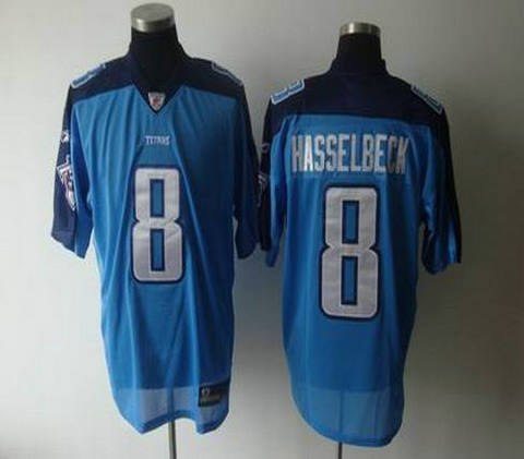 tennessee titans 8 matt hasselbeck lt blue jersey