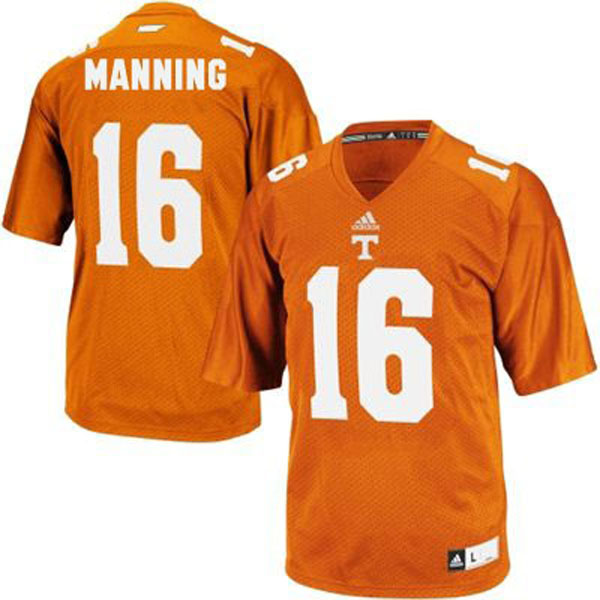 tennessee volunteers 16 peyton manning orange football youth jersey