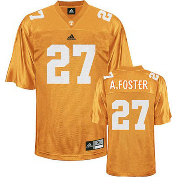 tennessee volunteers 27 arian foster orange football jersey