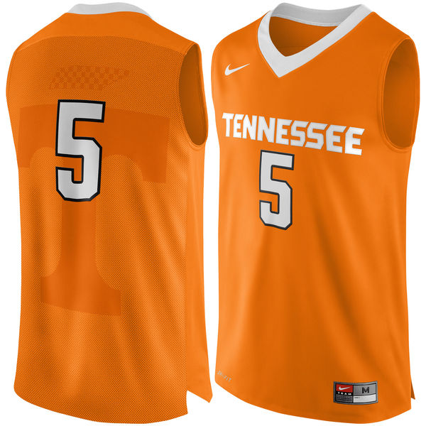 tennessee volunteers 5 orange basketball jersey