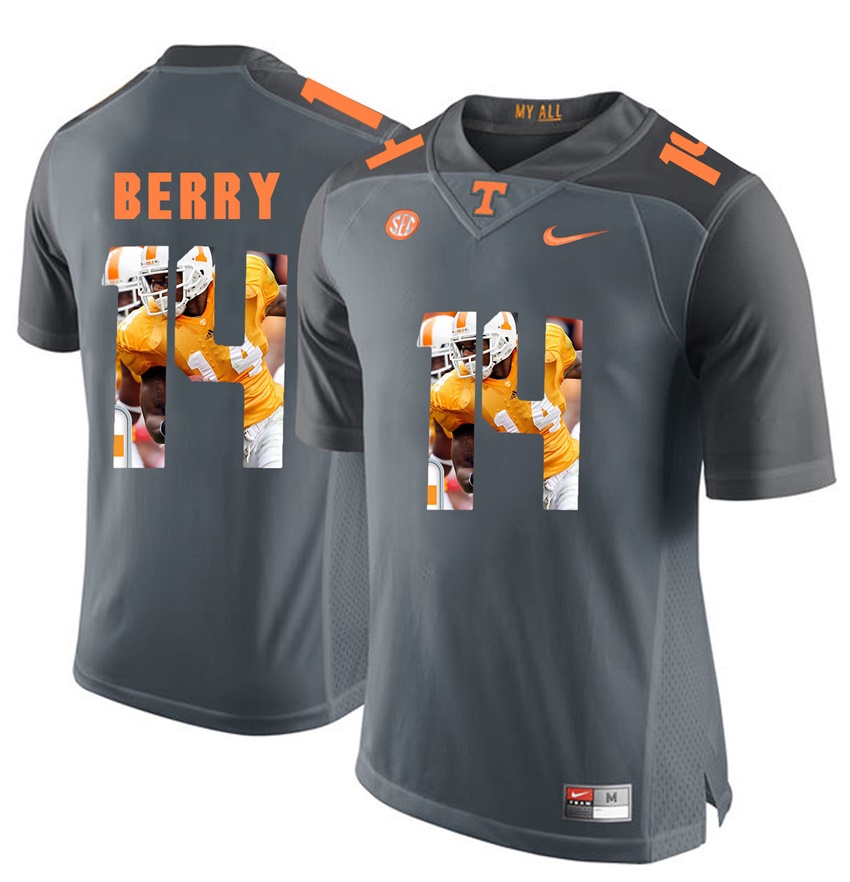 tennessee volunteers grey eric berry player fashion jersey