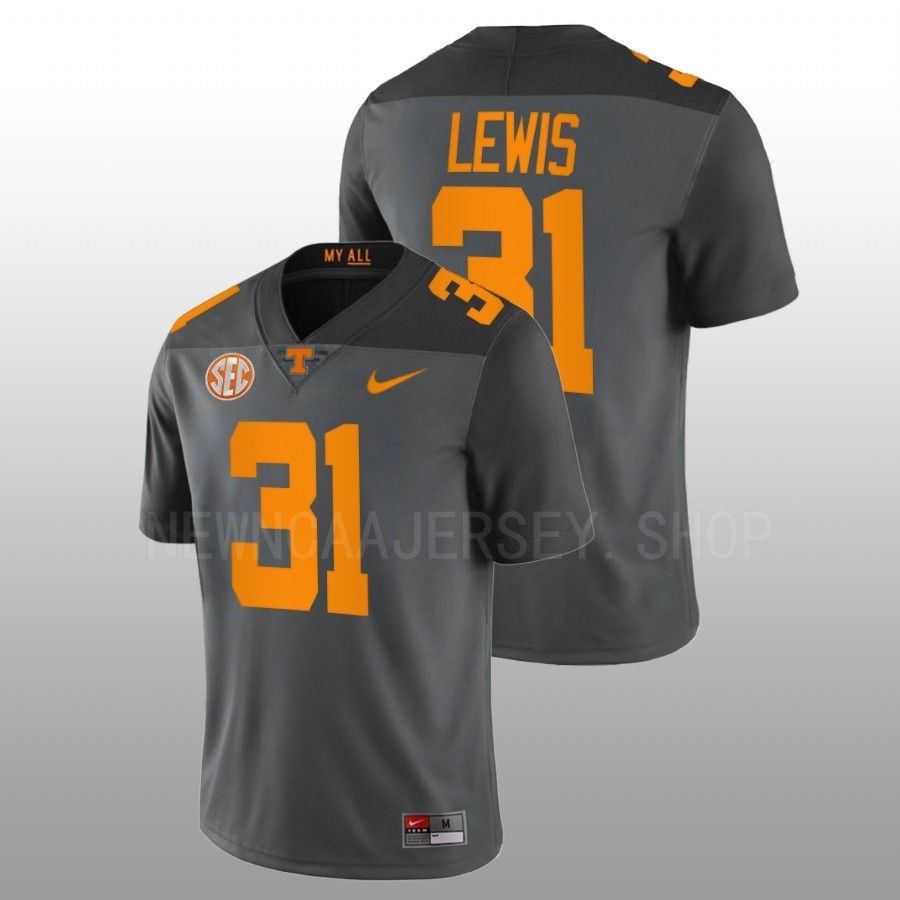 tennessee volunteers jamal lewis grey smokey grey series football jersey