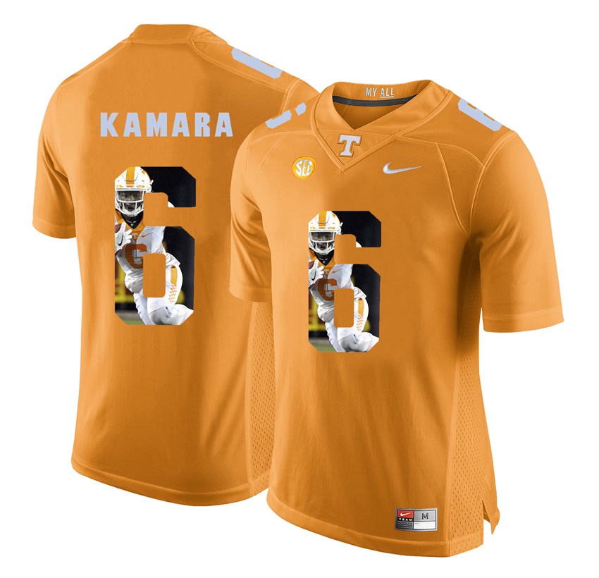 tennessee volunteers orange alvin kamara player fashion jersey