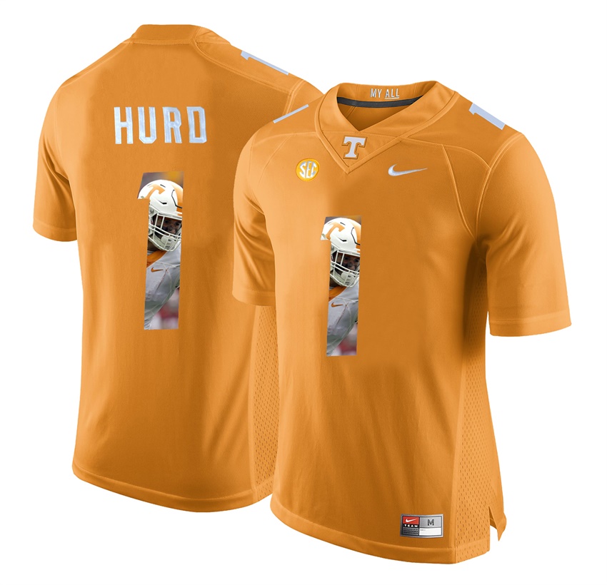 tennessee volunteers orange jalen hurd player fashion jersey