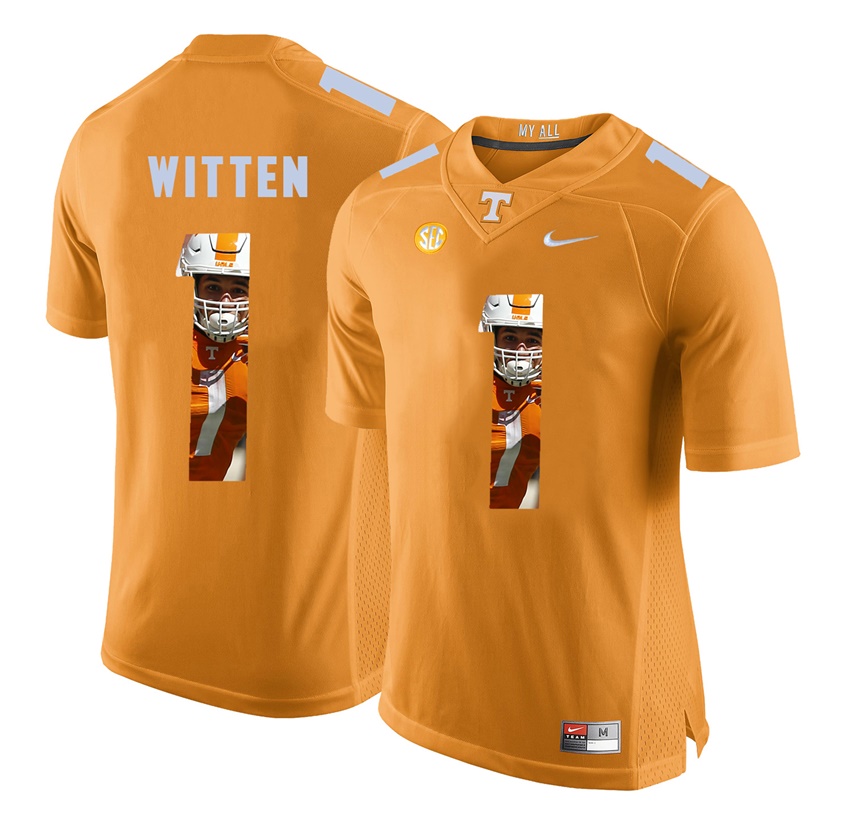 tennessee volunteers orange jason witten player fashion jersey