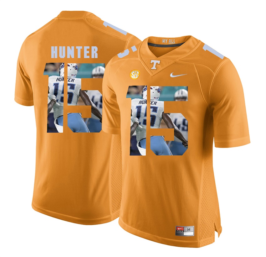tennessee volunteers orange justin hunter player fashion jersey