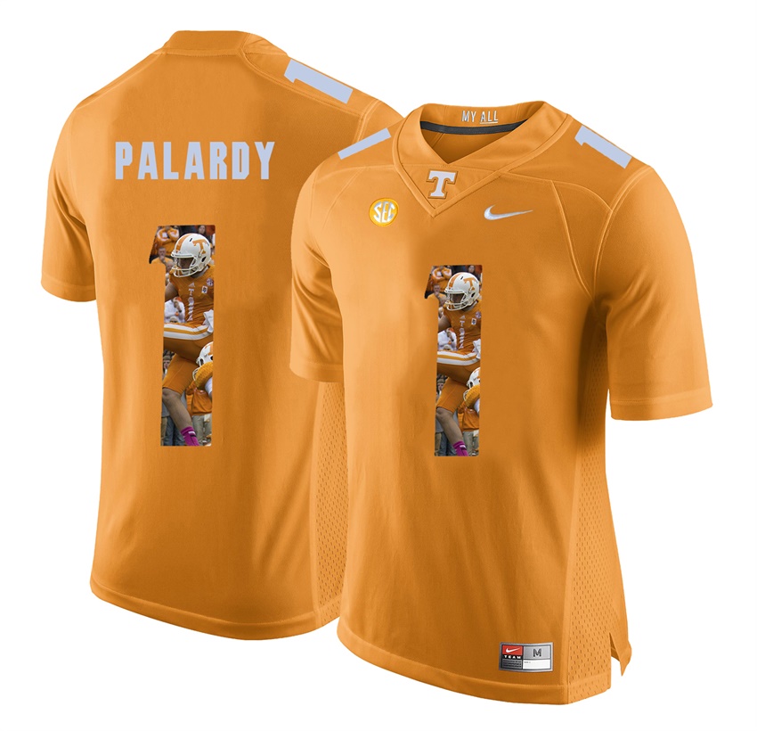 tennessee volunteers orange michael palardy player fashion jersey