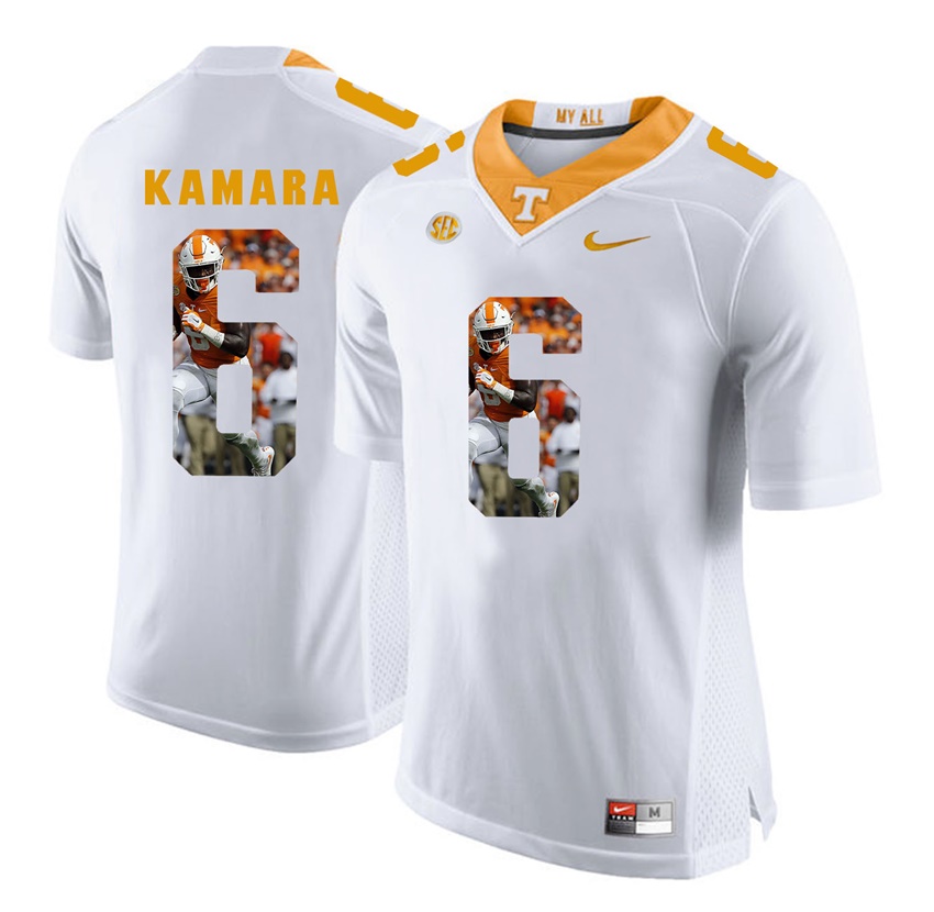 tennessee volunteers white alvin kamara player fashion jersey
