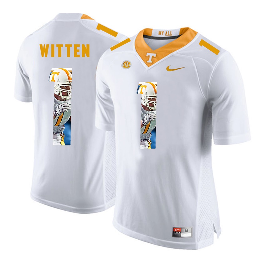 tennessee volunteers white jason witten player fashion jersey