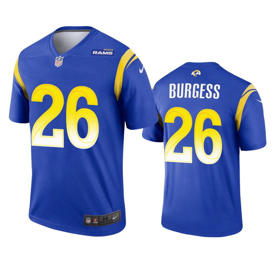 terrell burgess rams legend royal jersey