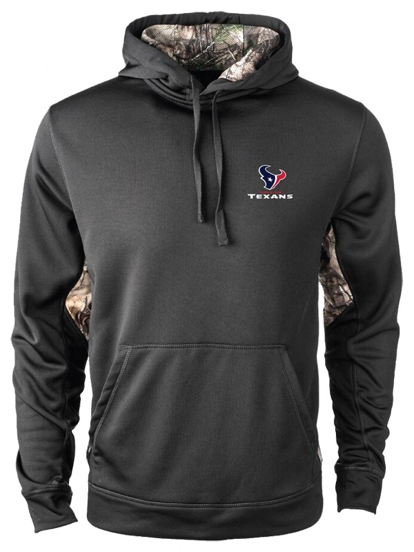 texans black camo ranger realtree hoodie