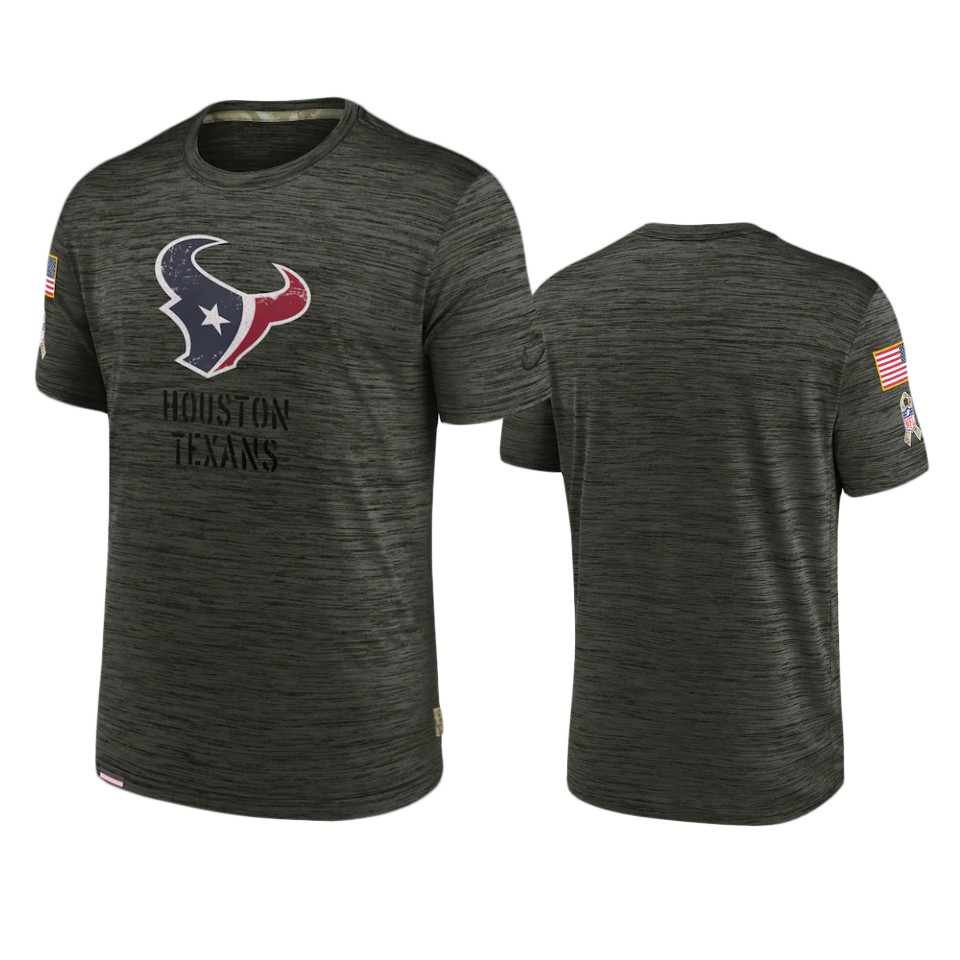 texans brown 2022 salute to service velocity team t shirt