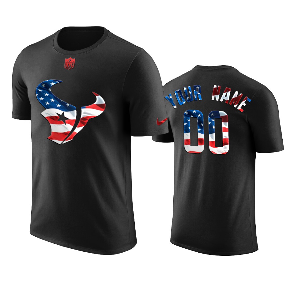 texans custom black 2020 independence day t shirt