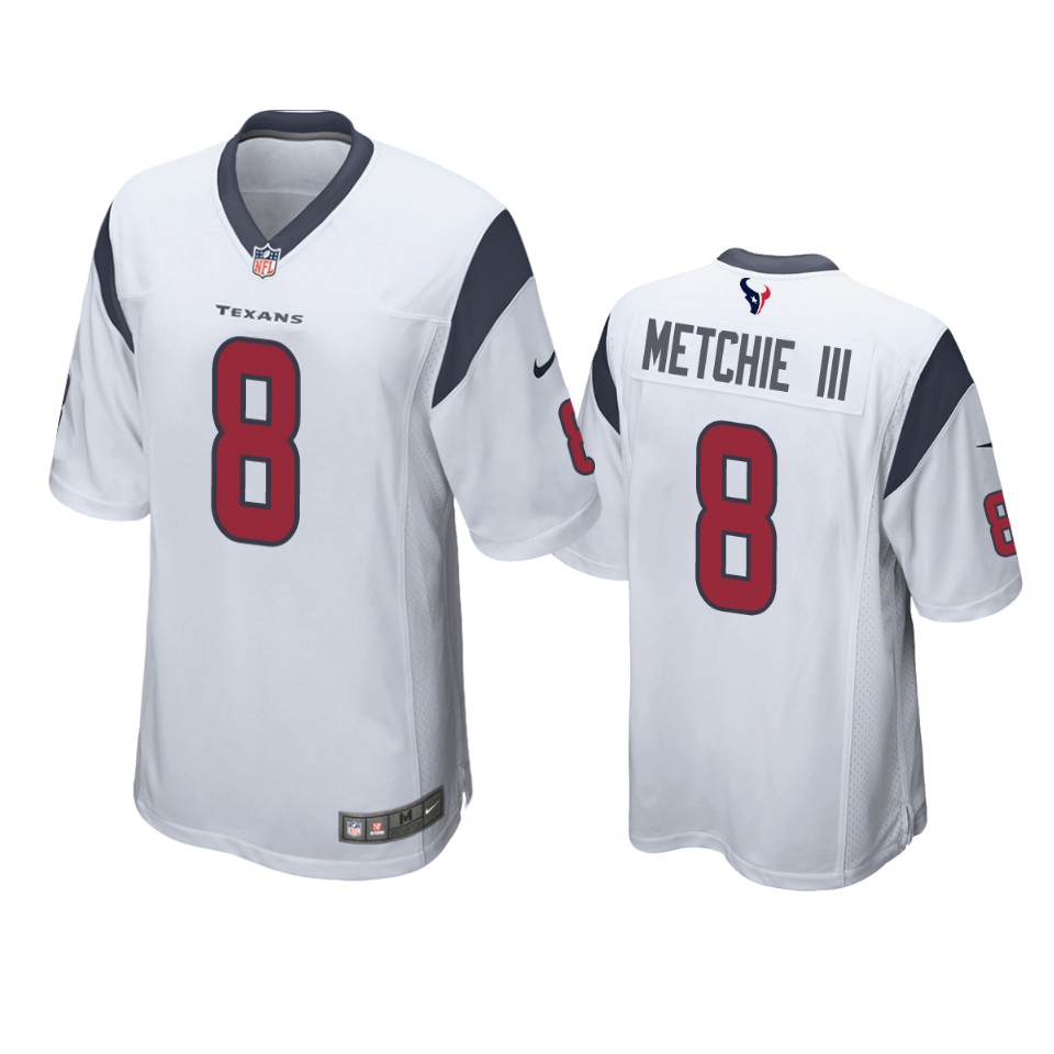 texans john metchie iii game white jersey