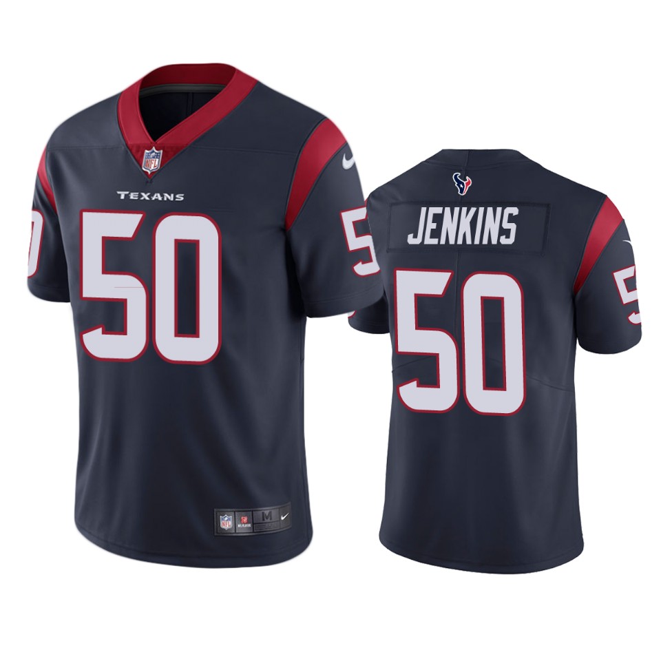 texans jordan jenkins navy vapor jersey