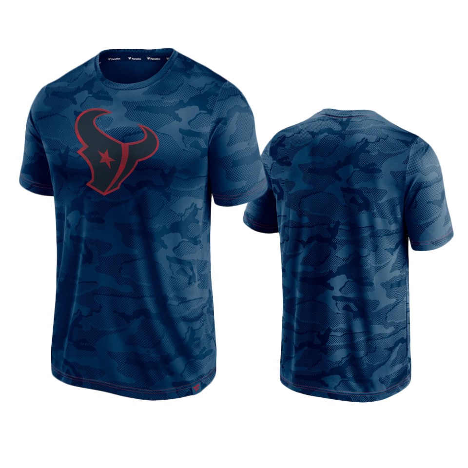 texans navy camo jacquard t shirt