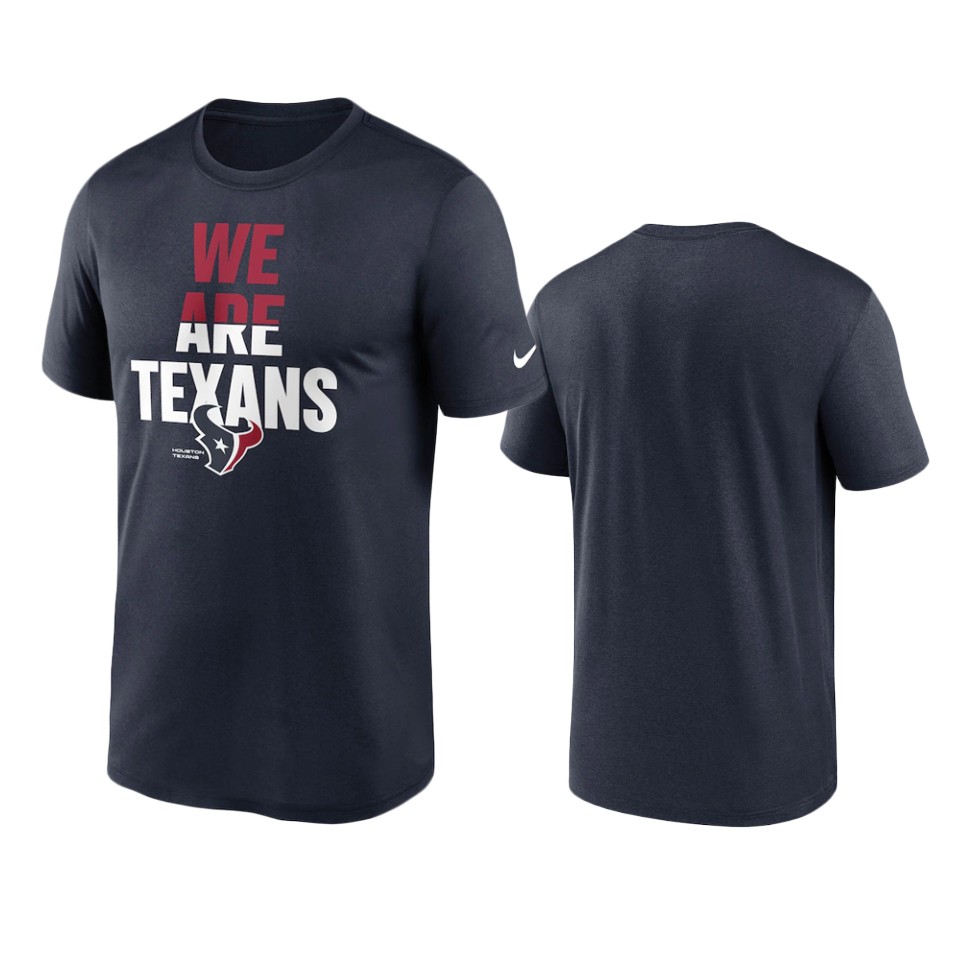 texans navy legend local phrase performance t shirt