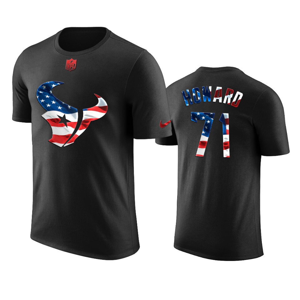 texans tytus howard black 2020 independence day t shirt