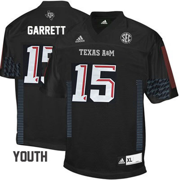 texas a&m aggies 15 myles garrett black football youth jersey