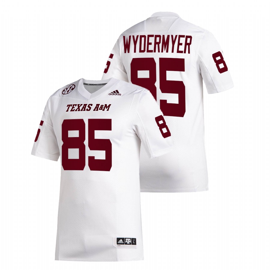 texas a&m aggies jalen wydermyer white college football jersey