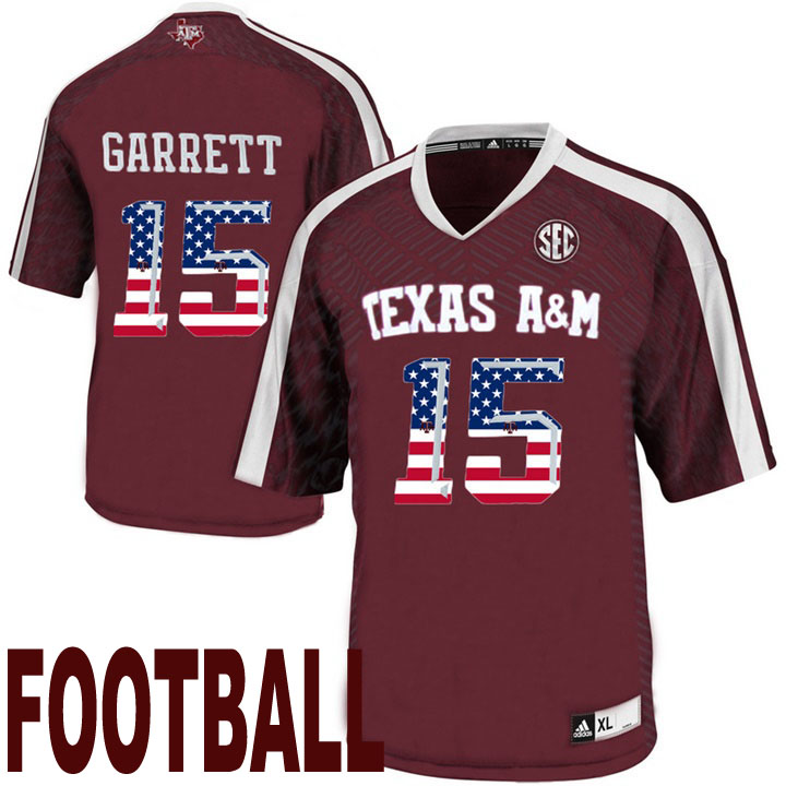 texas a&m aggies maroon 15 myles garrett usa flag college football fashion jersey