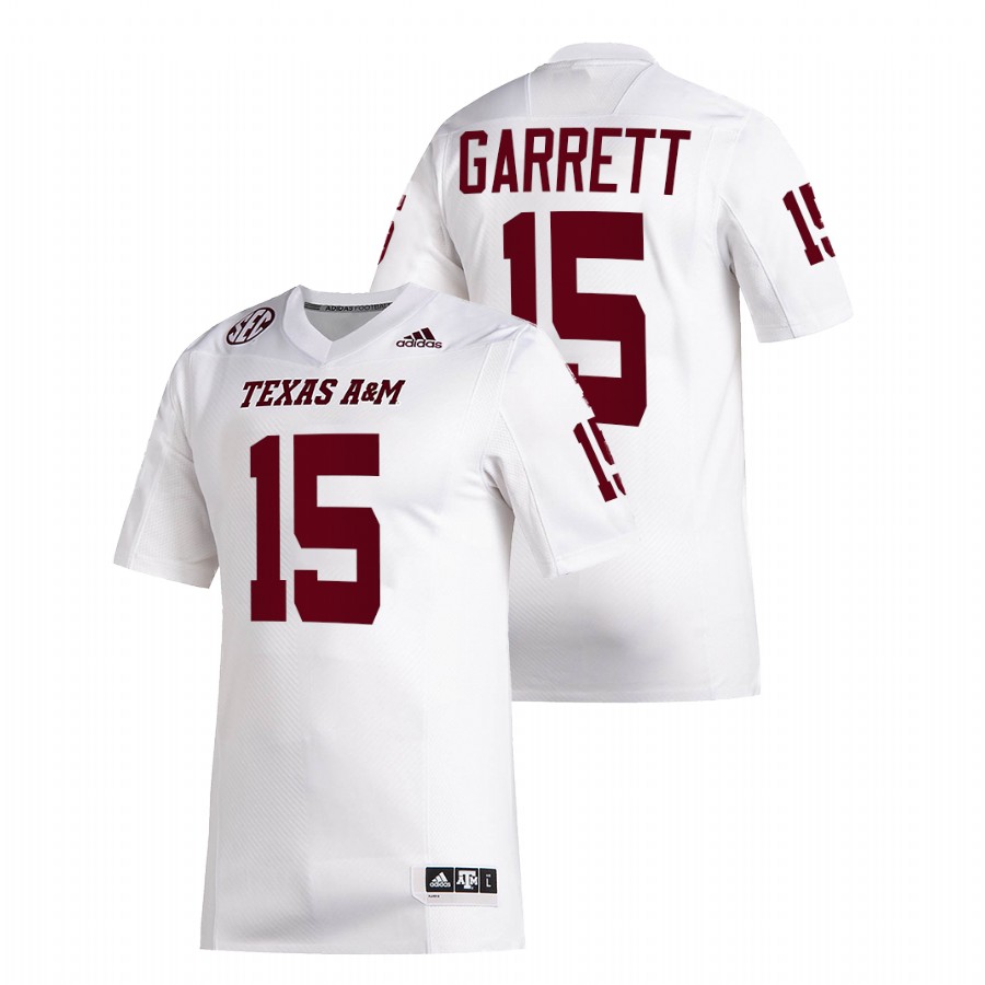 texas a&m aggies myles garrett white college football alumni jersey