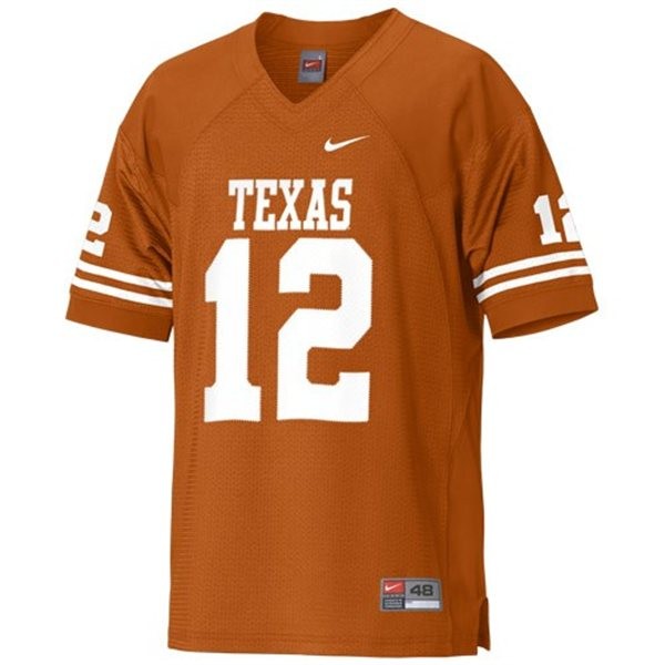 texas longhorns 12 colt mccoy orange football jersey