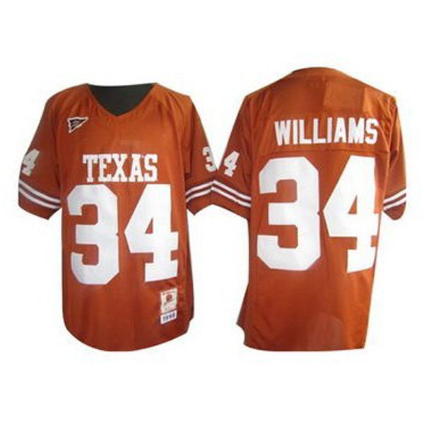 texas longhorns 34 ricky williams orange football jersey