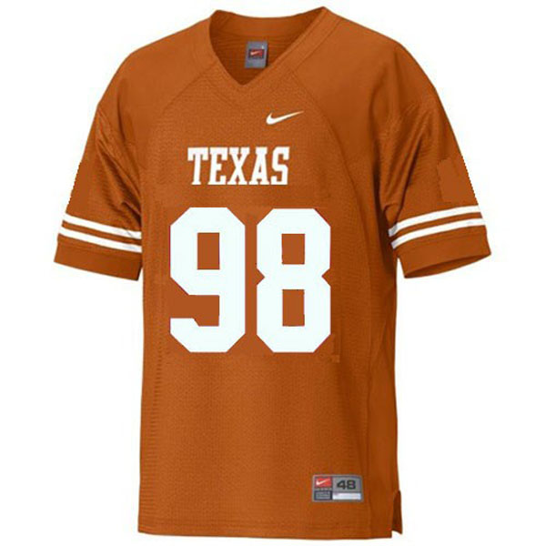 texas longhorns 98 brian orakpo orange football jersey