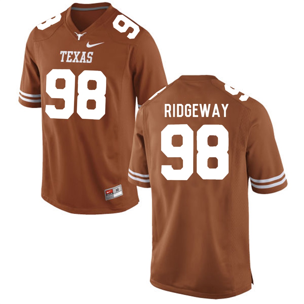 texas longhorns brunt orange hassan ridgeway college football jersey