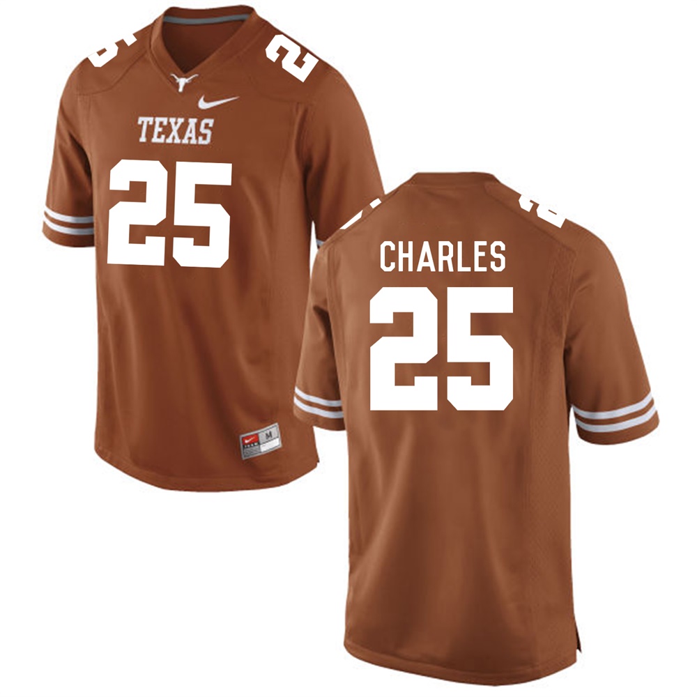 texas longhorns brunt orange jamaal charles college football jersey